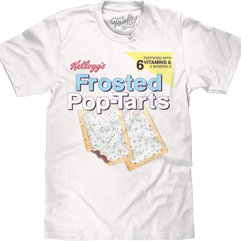 Kellogg's Frosted Pop Tarts T-Shirt - White Hoodie, Sweatshirt | InkThreadWorks.com