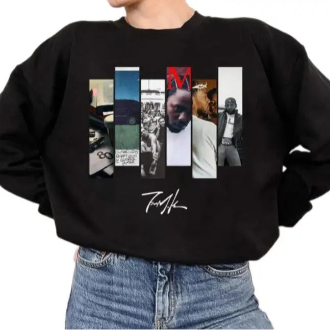 Kendrick Lamar Full Album Sweatshirt, New Album Tee, Vintage Music Rap Trendy Sweatshirt