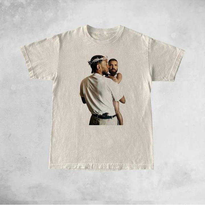Kendrick Lamar Holding Baby Drake Shirt, Kendrick Lamar vs Drake Rap Beef Shirt, Not Like Us, Trending Shirt, Funny Shirt...