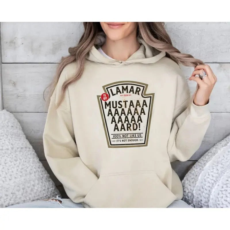 Kendrick Lamar Mustard Tee, Tv Off Lyrics T Shirt, Lamar Rap God Sweatshirt, Kendrick Fan Merch, Unisex Sweater Pullover...