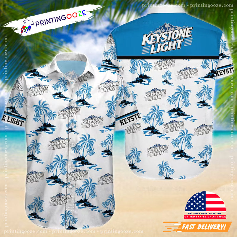 Keystone Light Hawaiian Shirt