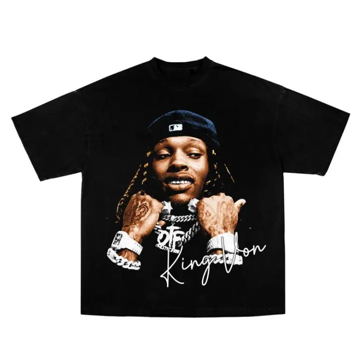 King Von Graphic Tee, Sweatshirt, Hoodie Size S- 3XL,Gift For Women Top Womenswear Underwear Humen, Underwear Tshirt Lady Streetwear Human Shortsleeve Shoe Comfort T-Shirt Casual Crewneck