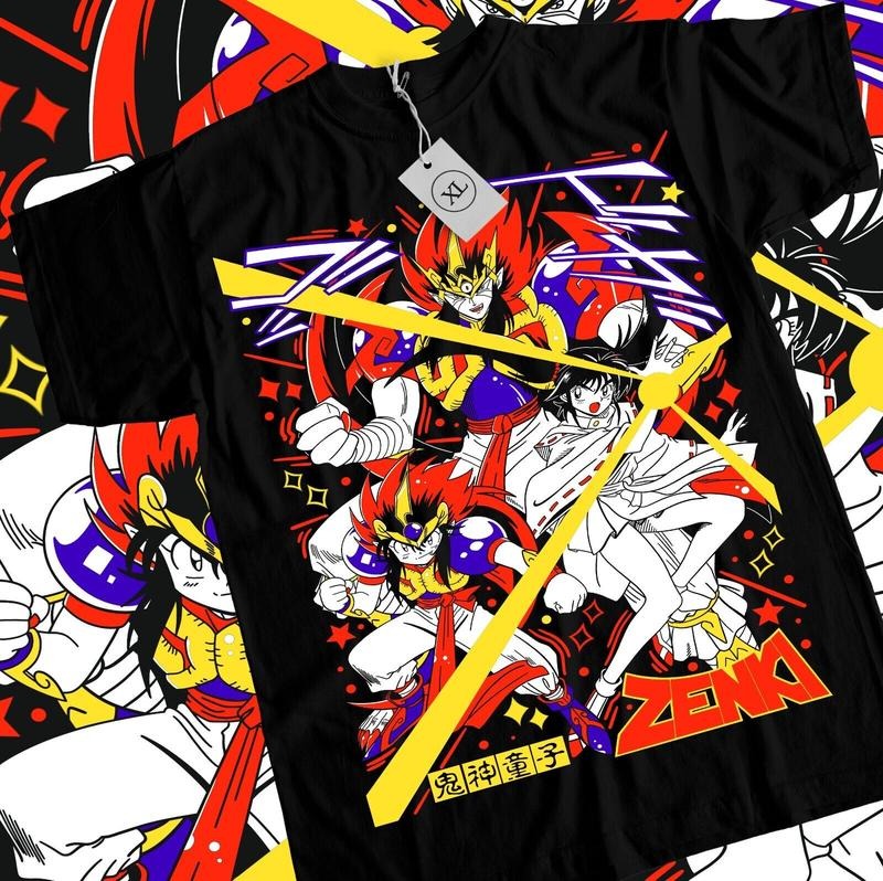 Kishin Douji Zenki T-Shirt S-4XL Anime Manga Chiaki Enno Karuma Kawaii Shirt Tshirt S-4XL Hoodie, Sweatshirt