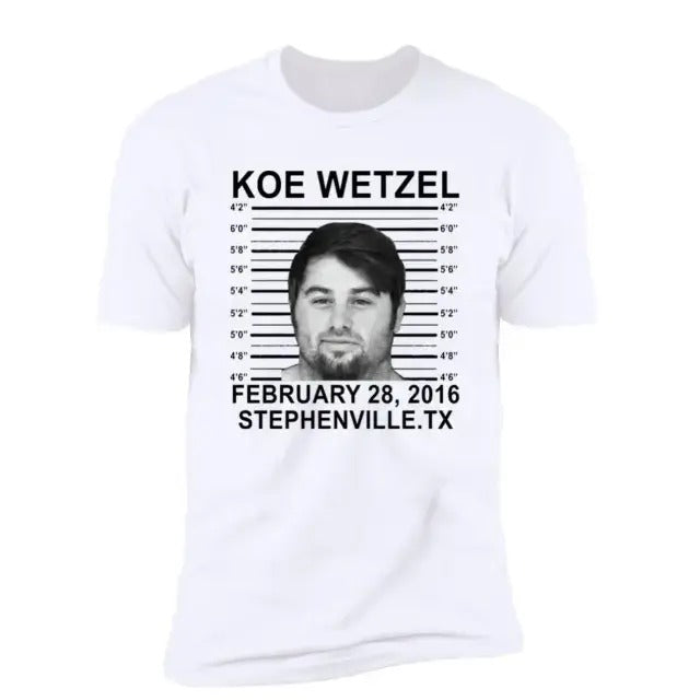 Koe Mugshot Shirt Wetzel Fan Gift