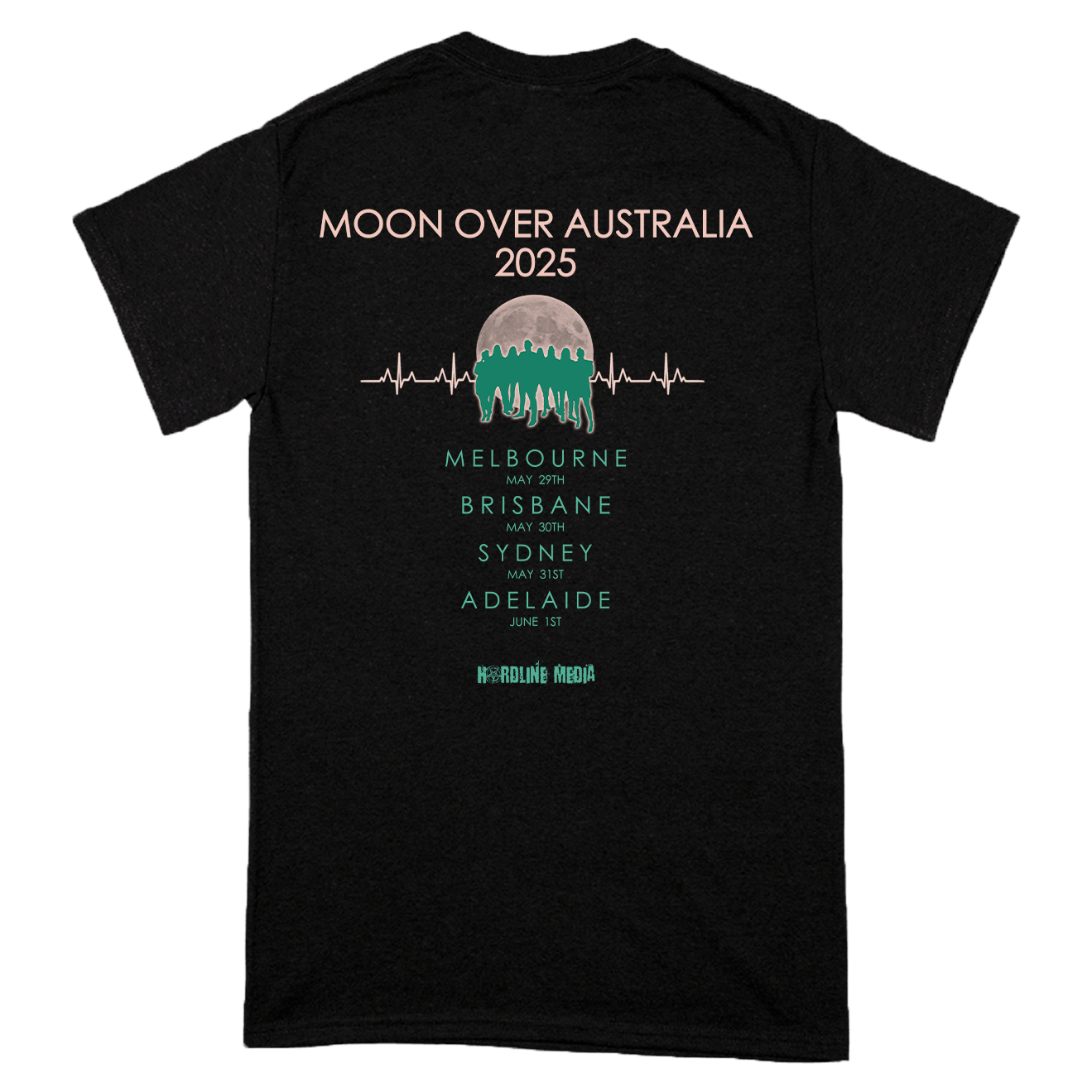 Night Flight Orchestra "Moon Over Australia 2025 Tour" T-Shirt