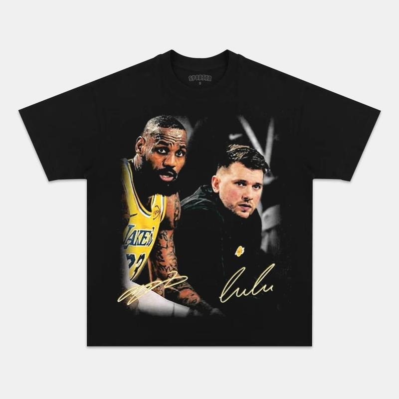 LEBRON JAMES AND DONCIC Tee | Vintage Tee Graphic T-Shirt Sweatshirt Hoodie | Sport Tee - Gift For Fan