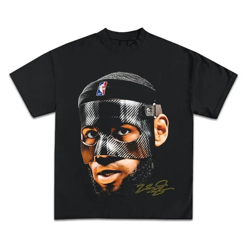 LEBRON JAMES MASKED GRAPHIC TEE - STREETWEAR