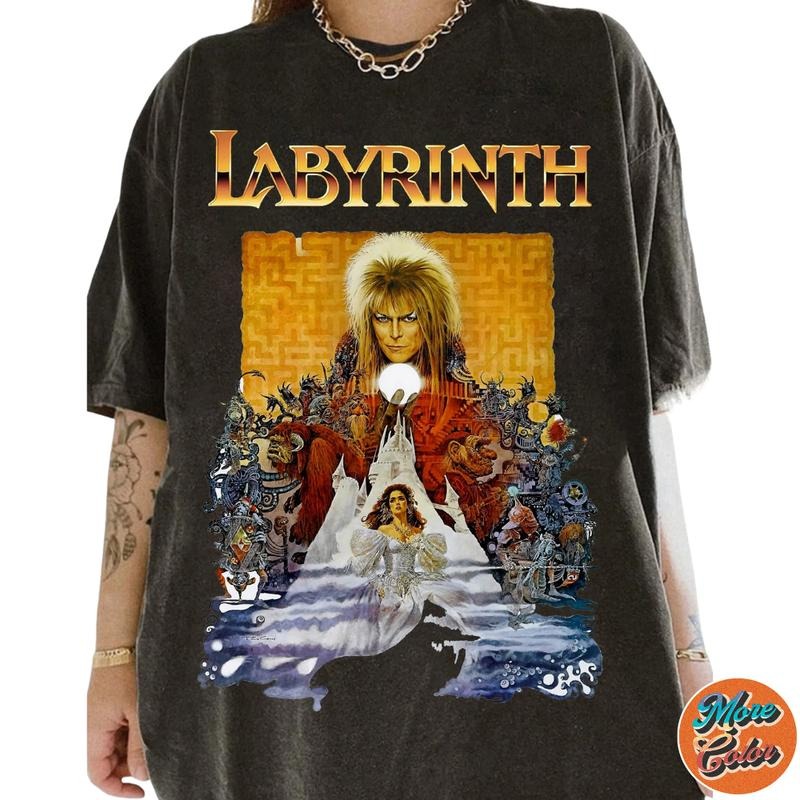 Labyrinth Movie Shirt, Cotton Unisex T-shirt, Crew Neck, Size S- 4xl, Menswear Top, Womenswear Top Underwear Streetwear