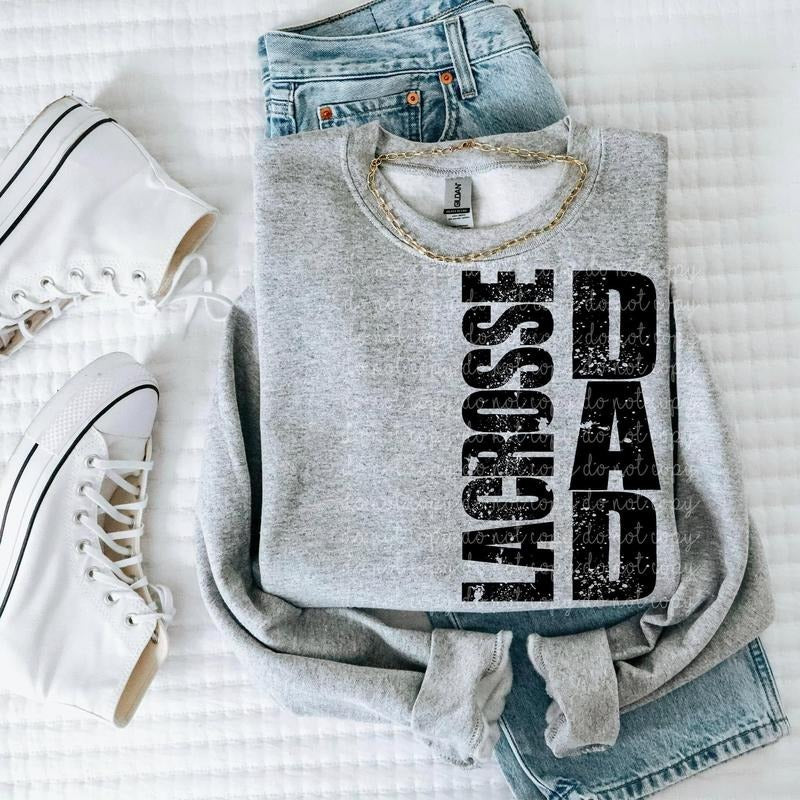 Lacrosse Dad DTF Transfers - THIS IS NOT A SHIRT Hoodie, Sweatshirt | InkThreadWorks.com