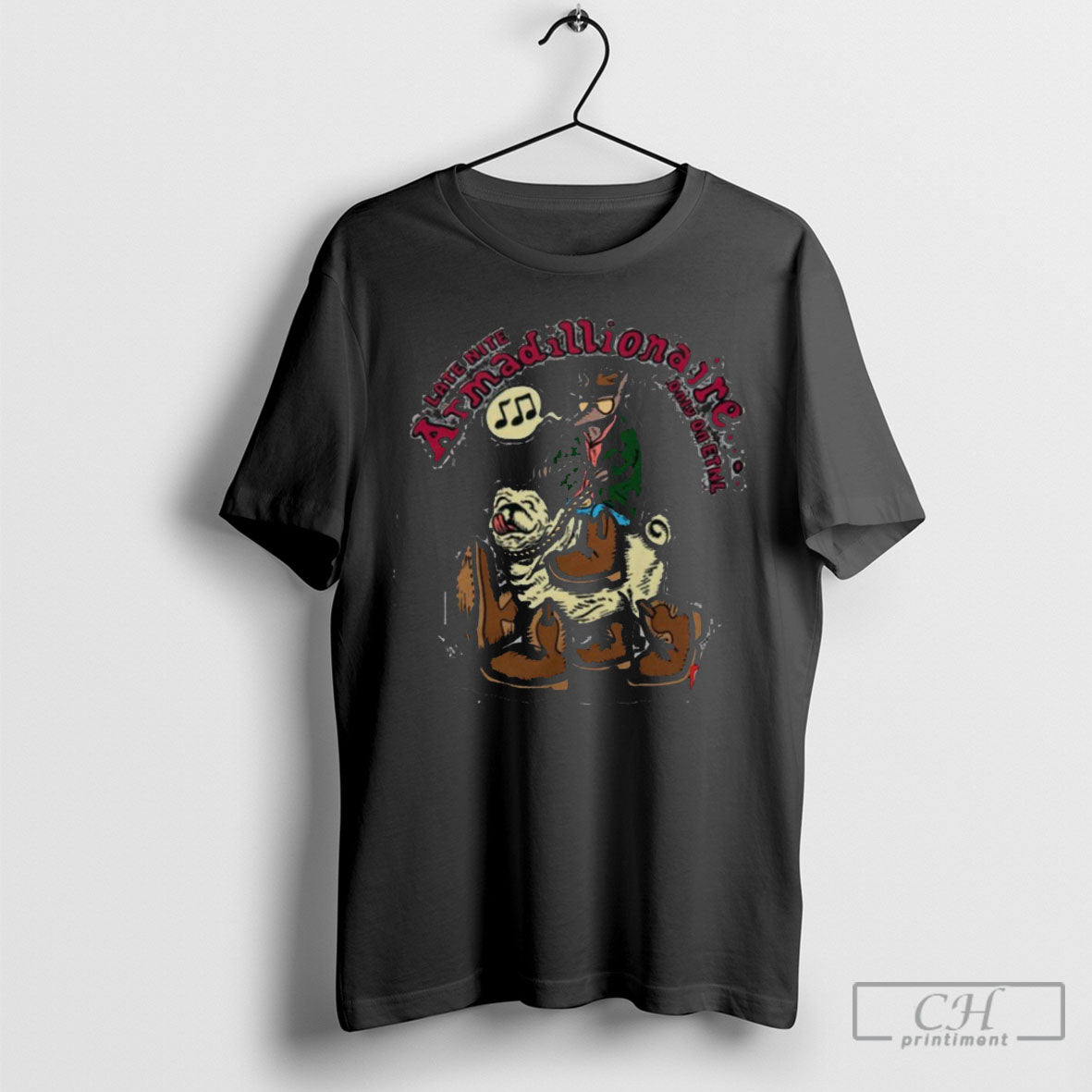 Late Nite Armadillionaire Only On Etnl Shirt Tee Shirts