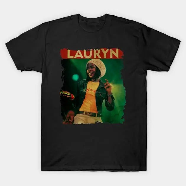 Lauryn Hill T Shirt Vintage Graphic Lauryn Hill - RETRO STYLE T-Shirts Menswear Top