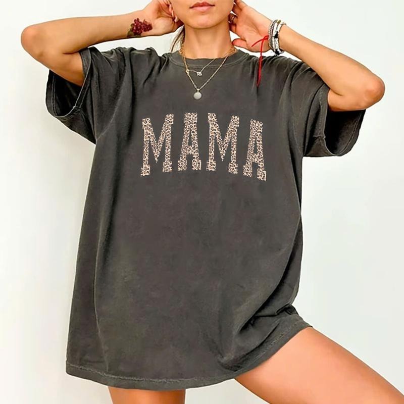 Leopard Mama T-Shirt, Mothers Day Gift, Mom Tee, Retro Mama T-Shirt, Gift For Mom, Mama T-Shirt, Leopard Mama Tee Hoodie,...