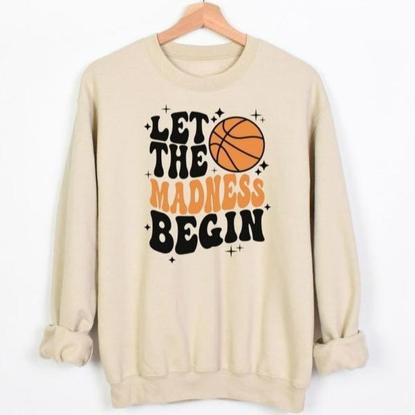 Let The Madness Begin Unisex Classic Shirt, March Madness Shirt, College Basketball Shirt, Basketball Lover Shirt, Basketball Season shirt, Basketball Fan