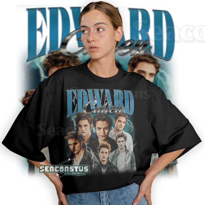 Limited Edward Cullen Vintage T-Shirt, Graphic Unisex T-shirt, Retro 90's Fans Homage T-shirt, Gift For Women and Men