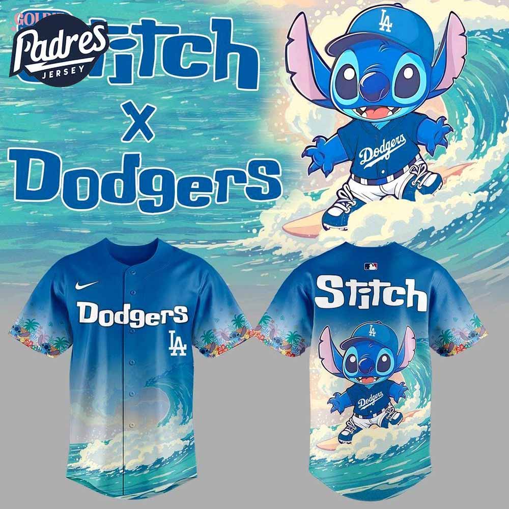 Los Angeles Dodgers x Stitch Aloha Baseball Jersey 2025 - Padres Jersey Oasis: Elevate Your Baseball Style Game
