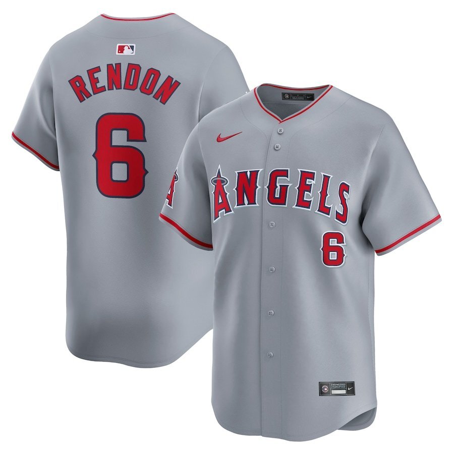 Los Angeles Angels #6 Anthony Rendon Away Limited Player Jersey - Gray