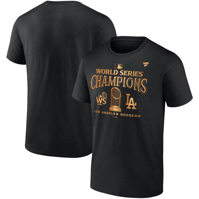 Los Angeles Dodgers Black 2024 World Series Champions Big & Tall Parade T