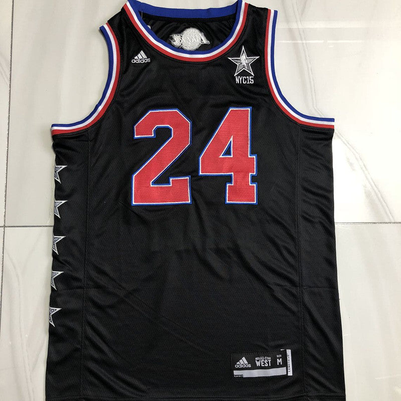 Los Angeles Lakers #24 Kobe Bryant Kobe 24 # 15 All-Star Black xs-xxl Style 6