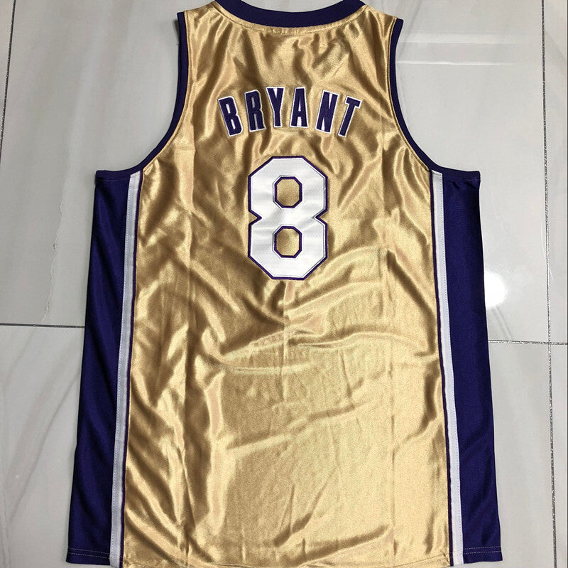 Los Angeles Lakers #8 Kobe Bryant Kobe 8 # 2020 Edition Gold Jersey Style 1