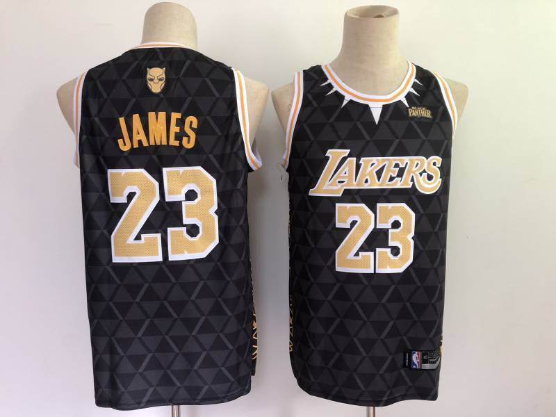 Los Angeles Lakers lebron-james-x black panther limiter jersey