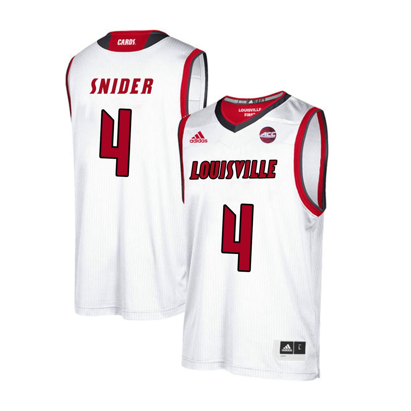 Louisville Cardinals Snider 4 White