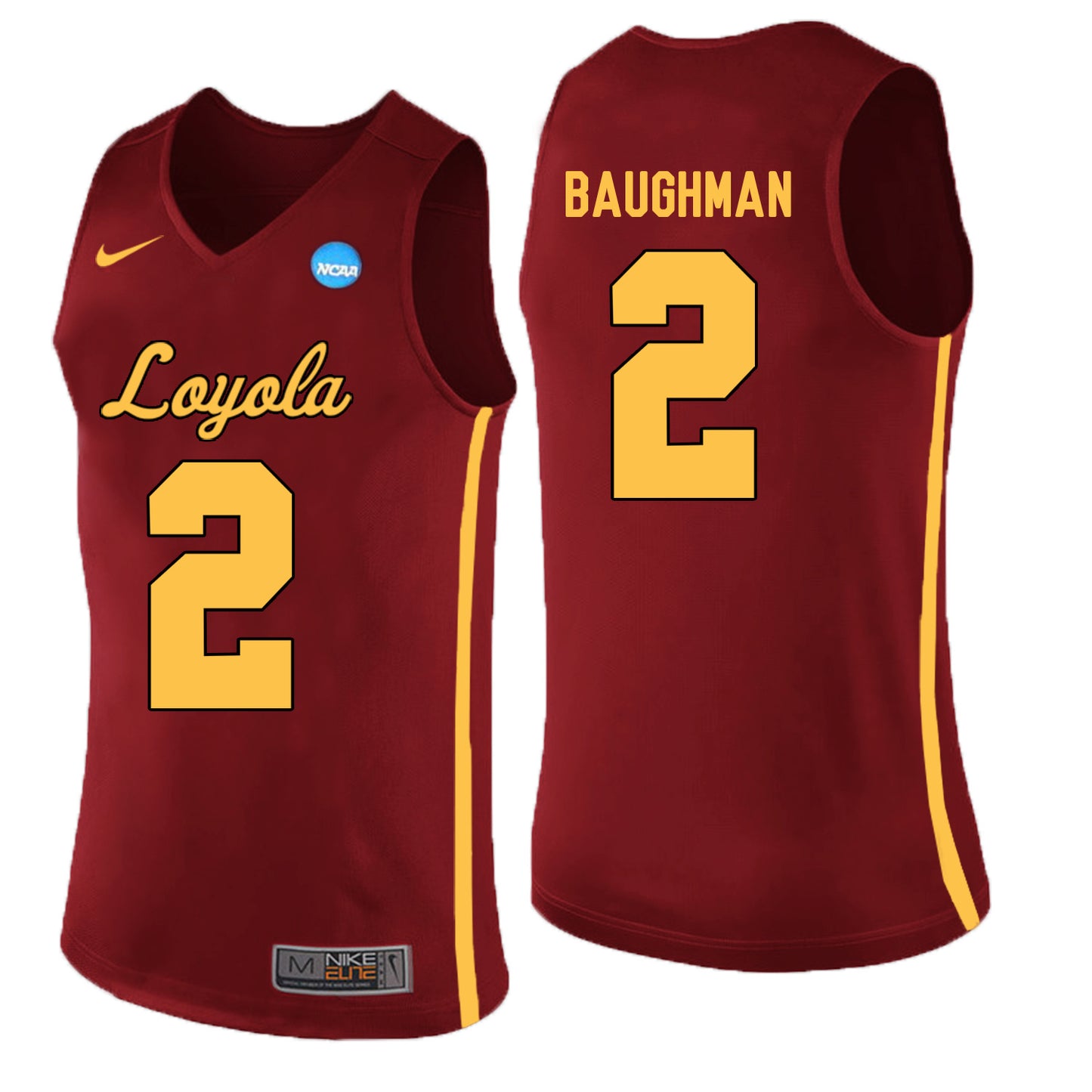 Loyola (Chi) Ramblers Jake Baughman 2 Burgundy