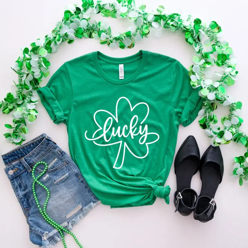 Lucky Bella Canvas T-Shirt Hoodie, Sweatshirt | InkThreadWorks.com