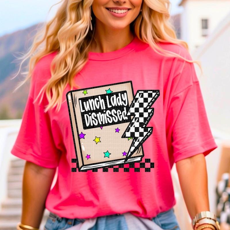 Lunch Lady Book DTF Transfers - THIS IS NOT A SHIRT Hoodie, Sweatshirt | InkThreadWorks.com
