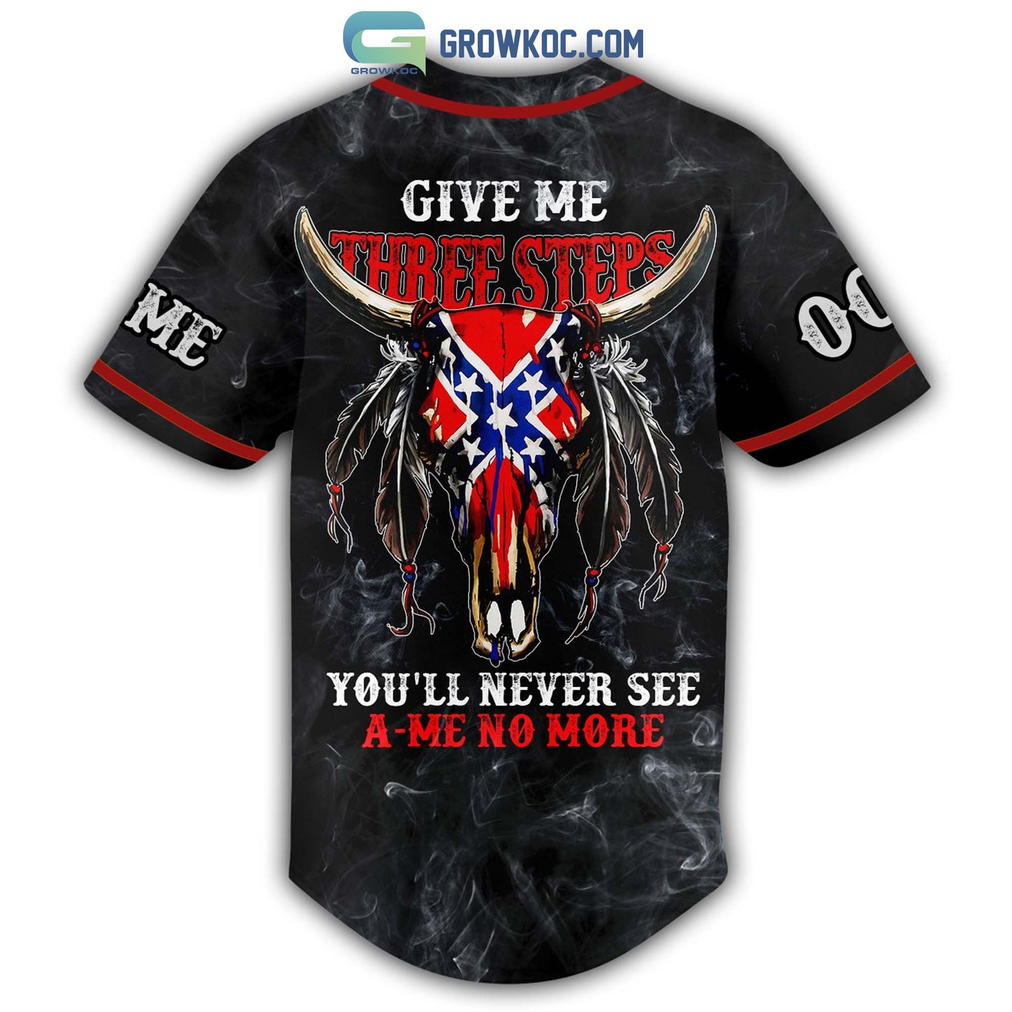 Lynyrd Skynyrd Give Me Three Steps You’ll Never See A Me No More Personalized Baseball Jersey