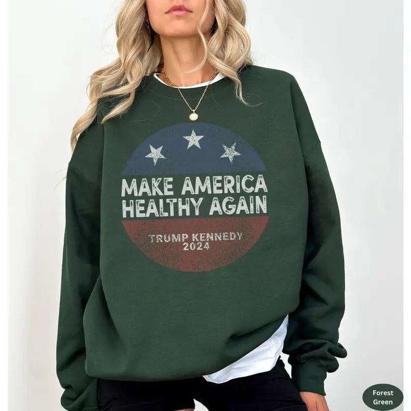 MAHA Trump Kennedy 2024 Shirt, Make America Healthy Again Trump 2024 Sweatshirt, Republican Gifts Support Trump Shirt,...