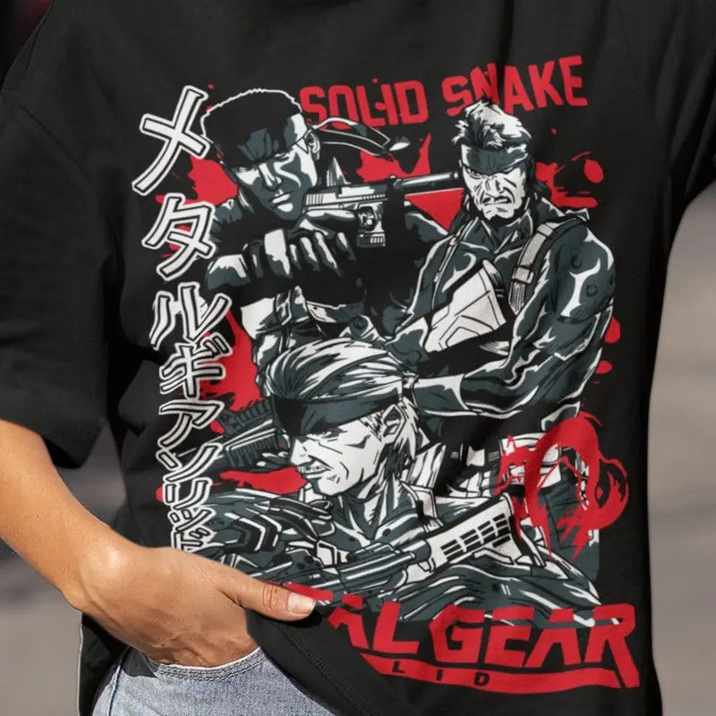 MGS1 - Snake shirt, Metal gear Solid retro shirt, Gift for fans, Snake & Raiden MGS Sons Of Liberty Unisex T-shirt Metal...