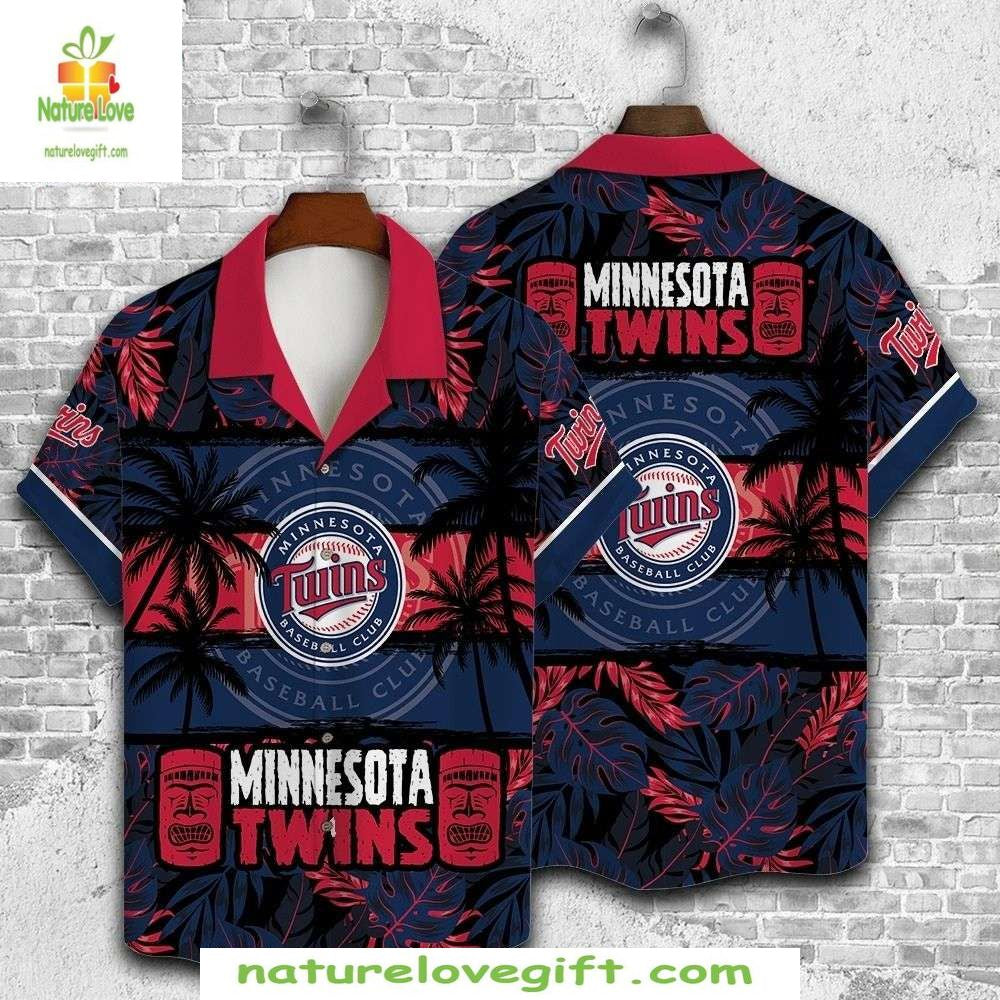 Minnesota Twins Hawaiian Shirt Stylish Baseball Tiki Tropical Apparel