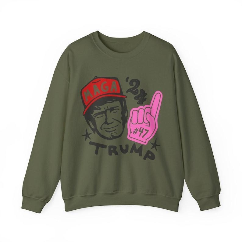 Maga 24 Sweatshirt, Trum Won 47 Shirt, Make America Great Again Sweatshirt, Trum Christmas T-Shirt, Christmas Tree...