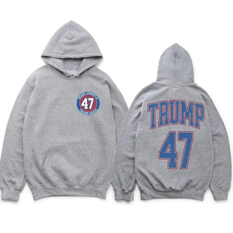 Make America Trump Again Hoodie, Trump 47 Hoodie, Trump 2024, Republican Gift, 47th President Trump, Election Hoodie,...