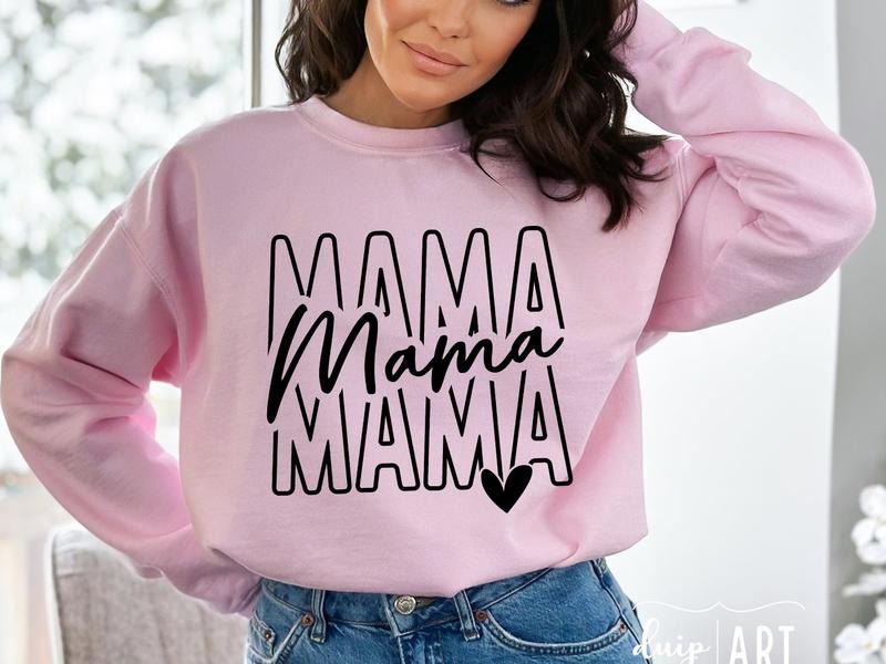 Mama PNG Sweatshirt, Stacked Mama T-Shirt DRG, Retro Mama DRG, Boho Mama Sweatshirt DRG, Mama Mode DRG, Mama Shirt DRG,...