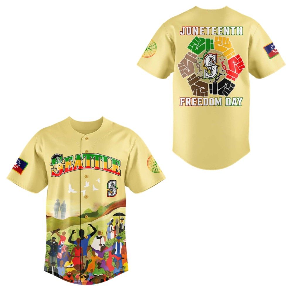 Mariners Juneteenth Freedom Day 2025 Jersey - Grishko.com