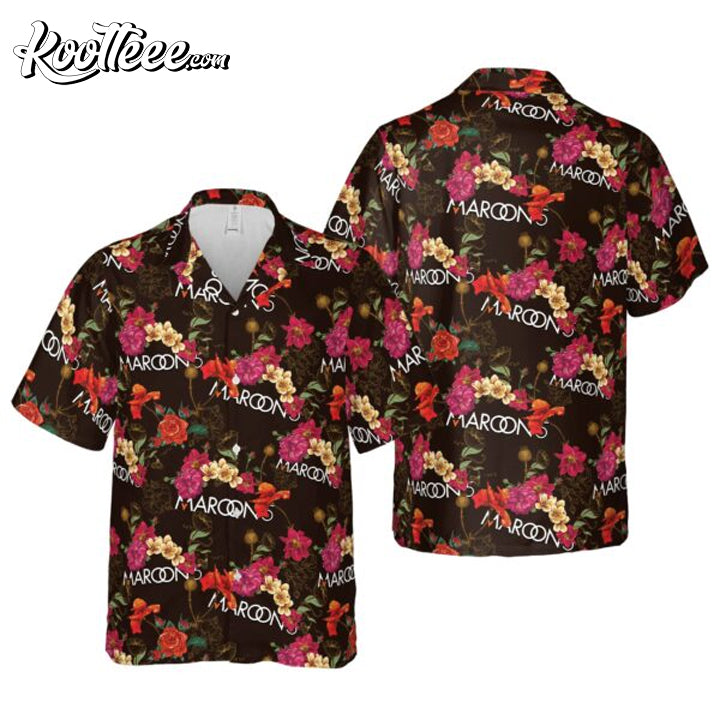 Maroon 5 Floral Hawaiian Shirt