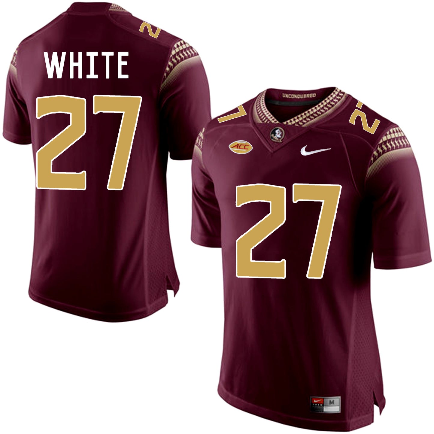 Marquez White 27 Burgundy