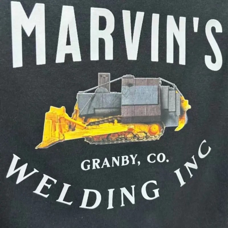 Marvin's Welding T-shirt - Unisex Casual Cotton Fabric Top with Welding Machine Graphic Design