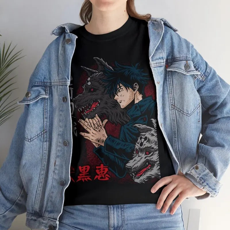 Megumi T Shirt Jujutsu Kaisen Anime Clothing Cosplay Manga Japanese Tee Unisex Full Size Hoodie, Sweatshirt