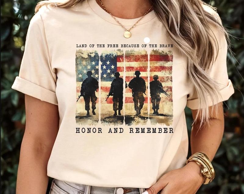 Memorial Day Shirt, Land Of The Brave T-Shirt, American Shirt, Heart Memorial Day Shirt, American Heart Sweatshirt