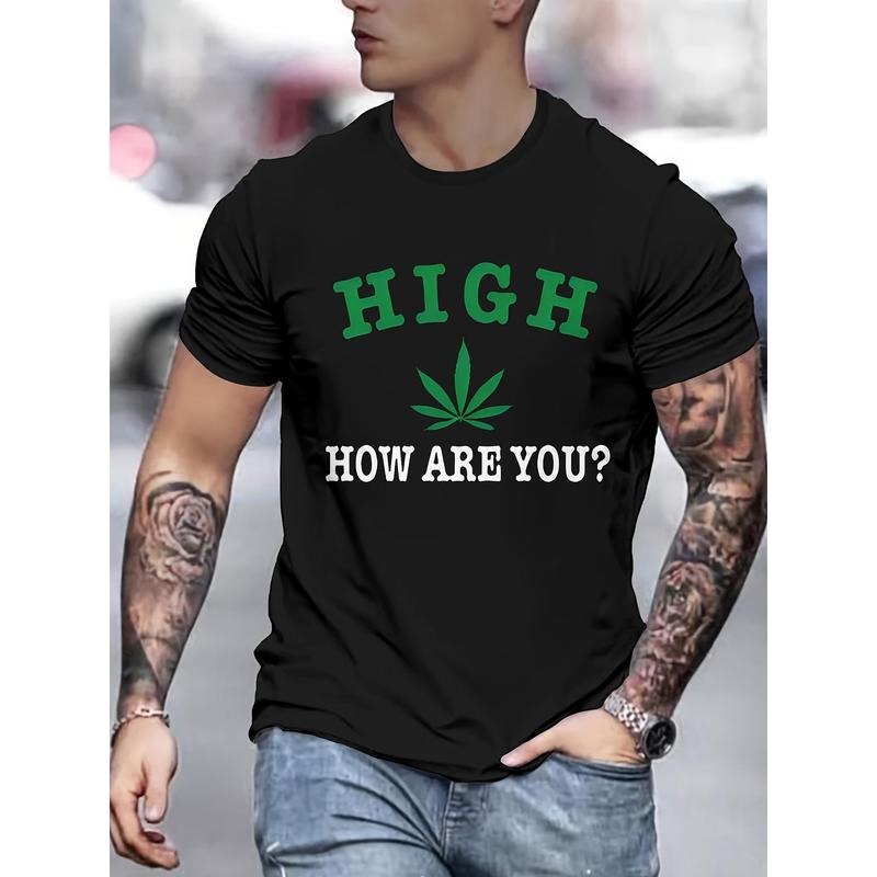 Men's Novelty 3D Print Fashion T-Shirt - Casual Cotton Crew Neck Tee with Unique Graphic Design, Machine Washable Made in USA