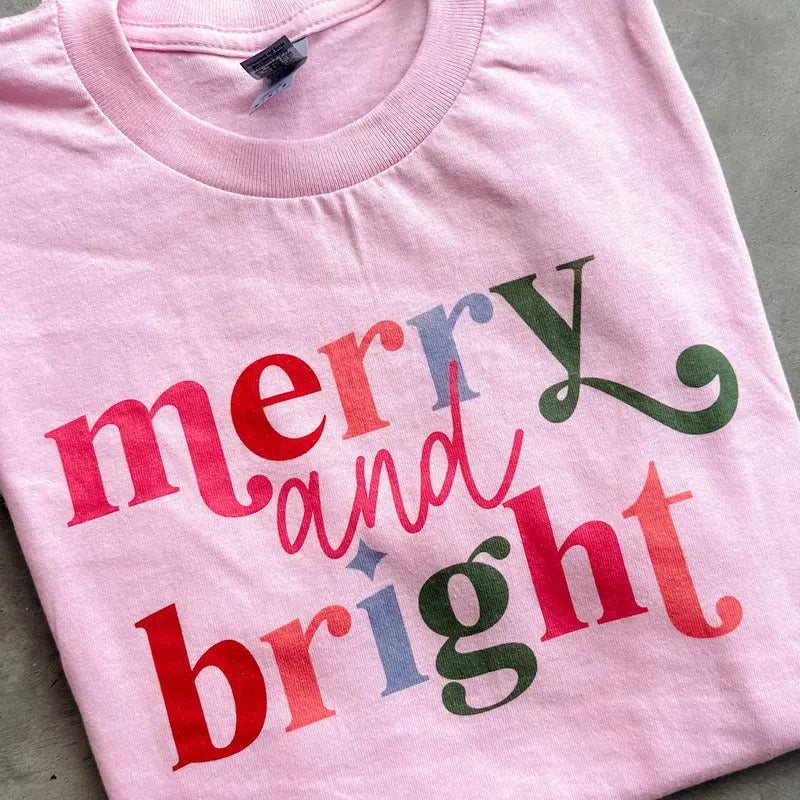 Merry And Bright Graphic Top