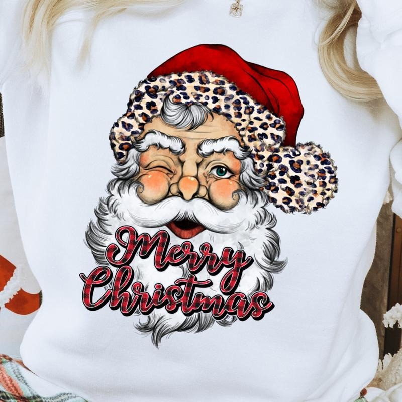 Merry Christmas Santa Unisex Gildan Sweatshirt T-Shirts, Hoodie | InkThreadWorks.com