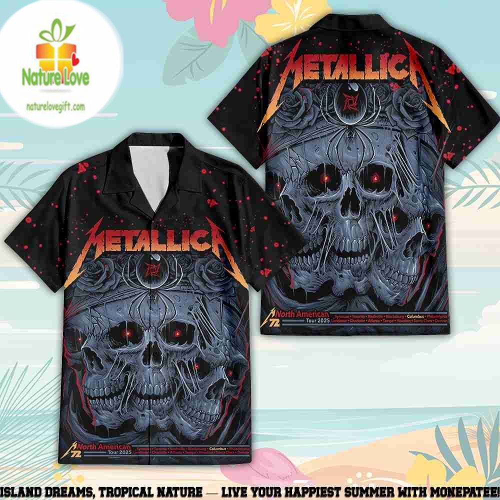 Metallica M72 Tour 2026 Columbus Ohio Hawaiian Shirt 267710