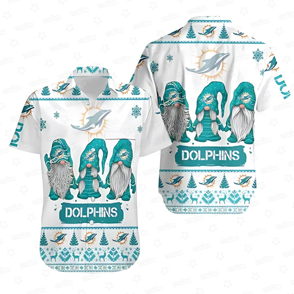 Miami Dolphins Hawaiian Shirt Gnome Squad Design 779692