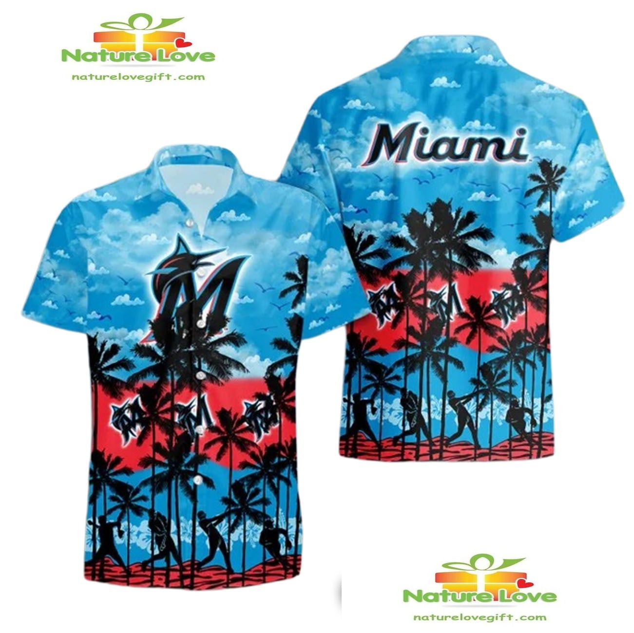 Miami Marlins Hawaiian Shirt Summer Fan Gift Aloha Shirt DT-HSNYER5X