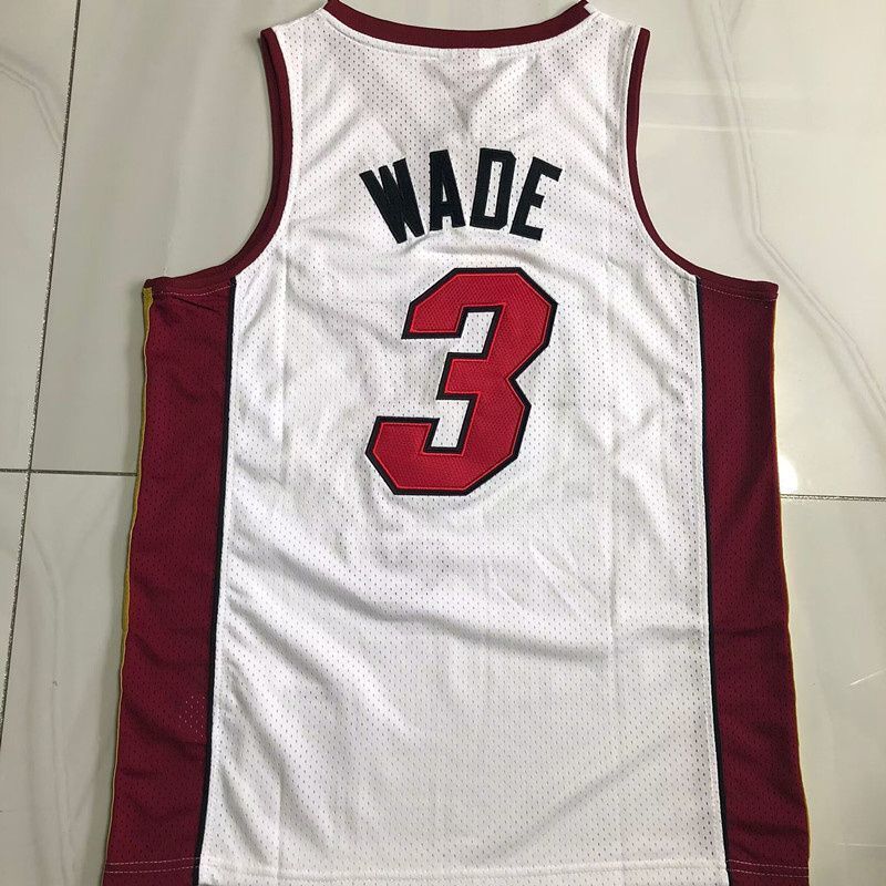 Miami Heat #3 Dwyane Wade 2005-06 authentic jersey white with trophy (xs-xxl) Style 1