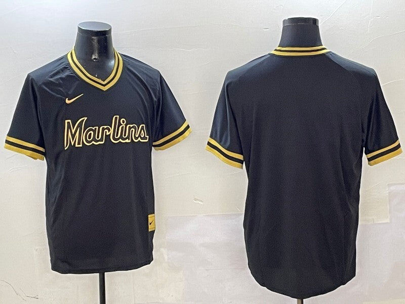 Miami Marlins Marlins Black Gold Adult Style 2