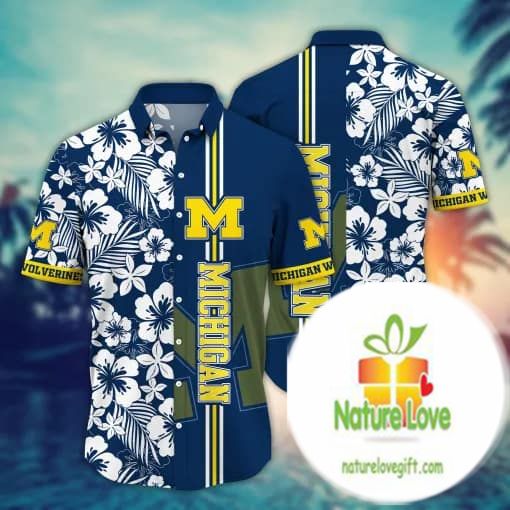 Michigan Wolverines NCAA Hawaiian Shirt Aloha Firefliestime Design